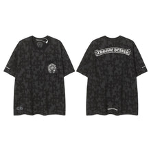 CHH  Heart T Shirts Sanskrit logo embroidery fashion versatile loose T-shirt