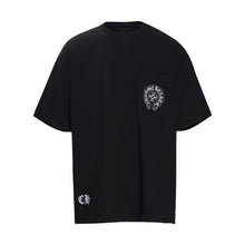 CHH  Heart T Shirts Summer Horseshoe Cross Print Short Sleeve T-Shirt