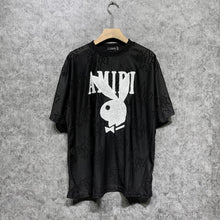 Amiri T Shirt Towel Embroidered Jacquard Casual round Neck Short Sleeve T-shirt