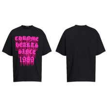 CHH Heart T Shirts Croix Cross Leather Printed Short Sleeve T-Shirt