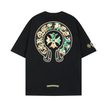 CHH  Heart T Shirts Cross Color Printed Short Sleeve T-Shirt Loose