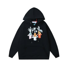 OW cartoon vase arrow pattern hooded sweater