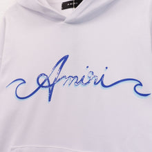 Amiri Hoodie gradual change letter pattern pullover hooded sweater men and women
