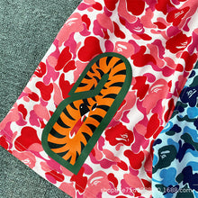 Bathing ape Bape Shorts Camo Alphabet Shark Straight Beach Pants