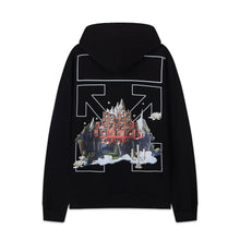 Autumn and winter mountains audio arrow pattern pullover hooded sweater