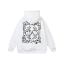 OW Cashew Flower Arrow Pattern Hooded Sweater
