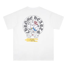 CHH Heart T Shirts Crowe Cartoon Comic Print Short Sleeve