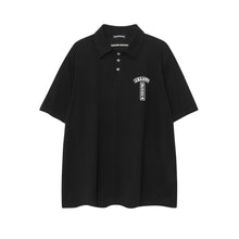 CHH  Heart T Shirts Sanskrit horseshoe print lapel polo shirt versatile short sleeve