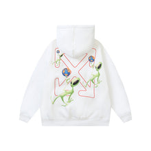 OW Alien Earth Arrow Pattern Hooded Sweater
