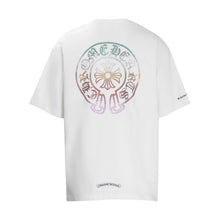 CHH Heart T Shirts Horseshoe Sanskrit Cross Color Hot Diamond Short Sleeve T-Shirt