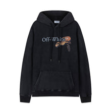 OW Angel Violin Pattern Pullover Hooded Sweater