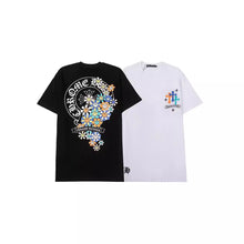 CHH  Heart T Shirts Croix Cross Color Leather Printed Short Sleeve T-Shirt