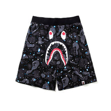 Bathing ape Bape Shorts Shark Head Luminous Shorts Straight Beach