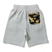 Bathing ape Bape Shorts embroidered small label shark five-point pants casual straight beach pants