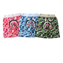 Bathing ape Bape Shorts Camo Alphabet Shark WGM print beach pants