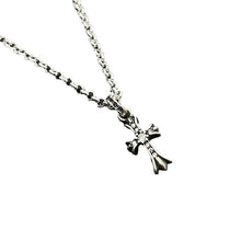 Chrome Hearts Necklace Vintage Cross Men's and Women's Colored Diamond Pendant
