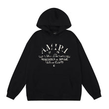 Amiri Hoodie Letter Print Hooded Sweater Loose Men and Women