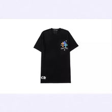 CHH  Heart T Shirts Croix Cross Color Leather Printed Short Sleeve T-Shirt