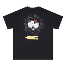 CHH Heart T Shirts Crowe Cartoon Comic Print Short Sleeve