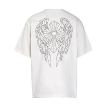 CHH Heart T Shirts T-Shirt Hot Diamond Angel Wings Cross Cotton Short Sleeve