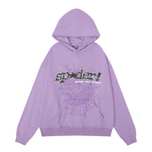 Sp5der Hoodie Cobweb Puff Print Pure Cotton