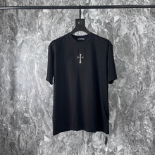 CHH Heart T Shirts Cross Cotton Casual T-Shirt Couple Short Sleeve
