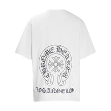 CHH  Heart T Shirts Summer Horseshoe Cross Print Short Sleeve T-Shirt