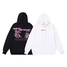 OW Fire Dragon Bee Graphic Print Hooded Sweatshirt