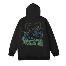 OW Village Sailing Arrow Pattern Hooded Sweater