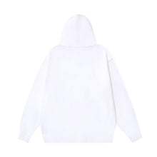 OW hollow arrow pattern print hooded sweater