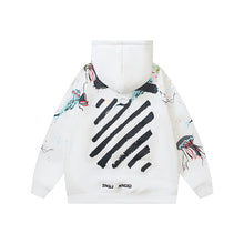 OW Ocean Jellyfish Arrow Pattern Hooded Sweater