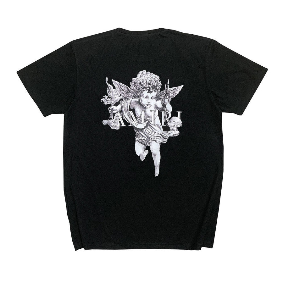 Amiri T Shirt Short Sleeve Angel Letter Print Casual