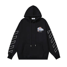 OW Angel Roadster Arrow Print Pullover Hooded Sweater