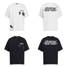 CHH Heart T Shirts Cross Color Leather Printed Short Sleeve T-Shirt Loose