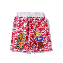 Bathing ape Bape Shorts Camo Alphabet Shark WGM print beach pants