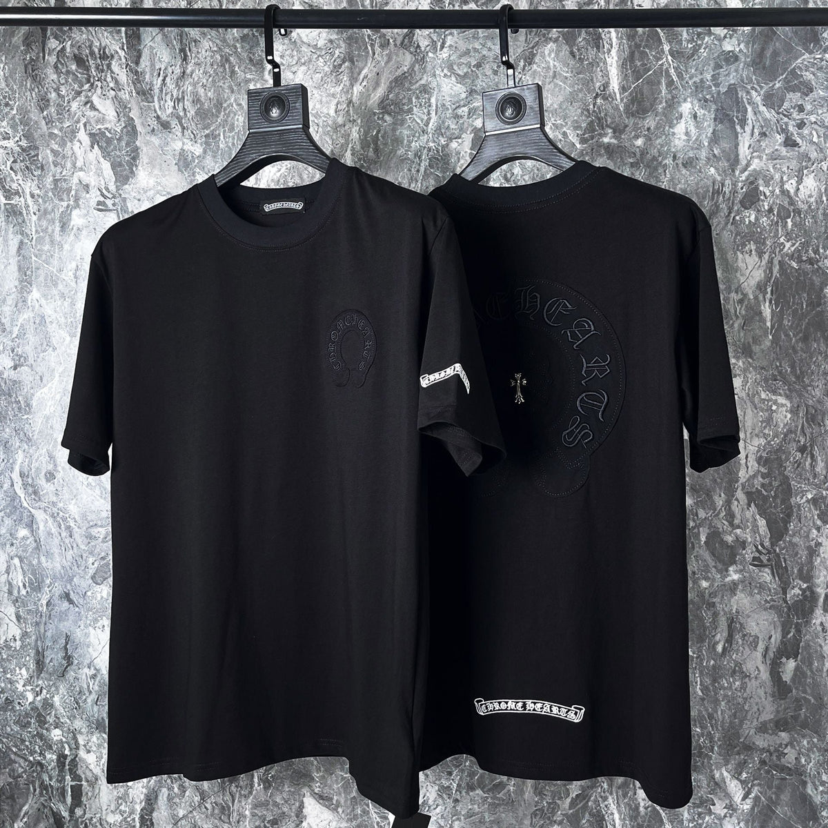 CHH Heart T Shirts Croix Heavy Industry Embroidery Short Sleeve T-Shirt