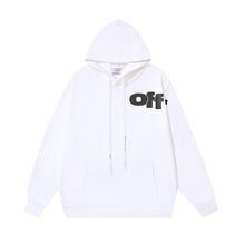 OW creative large letter print pattern hooded sweater