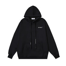 OW graffiti arrow print pattern hooded sweater
