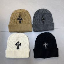 CHH  Heart Beanie Twist Wool Knitted Hat Ear Protector Headcap