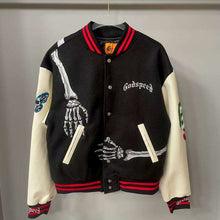 Godspeed Jacket Baseball Jersey Jacket Embroidered Loose Stand Up Collar