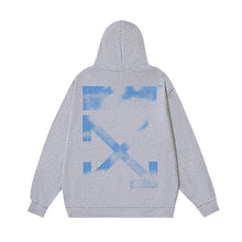 Autumn and Winter OW Blur Arrow Printing Pattern Sleeve Hooded