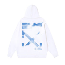 Autumn and Winter OW Blur Arrow Printing Pattern Sleeve Hooded