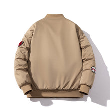 Men Vintage Jackets Vintage Towel Fleece Embroidered Jacket Padded Baseball Suit Flight Suit