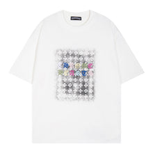 CHH Heart T Shirts Cross Color Printed Short Sleeve T-Shirt Couple