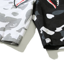 Bathing ape Bape Shorts Yin Yang luminous shark five-point pants straight beach pants