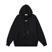 OW Lettered Dragon Arrow Print Hooded Sweatshirt
