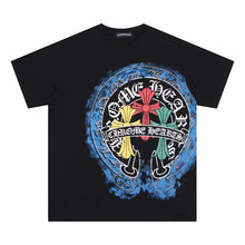 CHH Heart T Shirts Crowe Cross Horseshoe Hot Diamond T-Shirt Short Sleeve