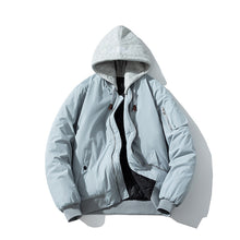 Mens Vintage Jackets Baseball Uniform Simple Jacket Padded Pilot