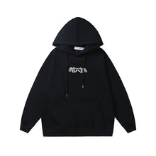 OW Cashew Flower Arrow Pattern Hooded Sweater
