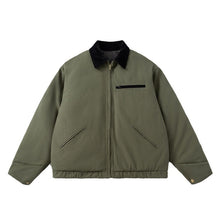 Mens Vintage Jackets Vintage Winter West Coast Lapel Colour Matching Jacket